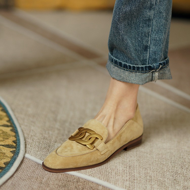 Slingback Pumps Women - Suede Leer Vrouwen Instappers Lente/Herfst Lage