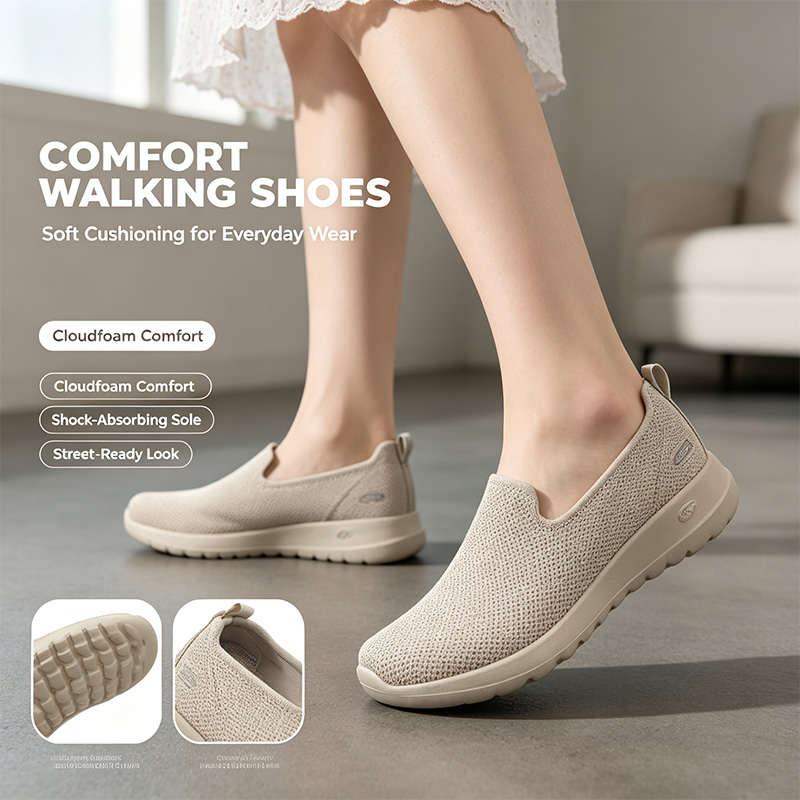 Women Shoes Zoom - Originele Skechers Go Walk dames instappers,