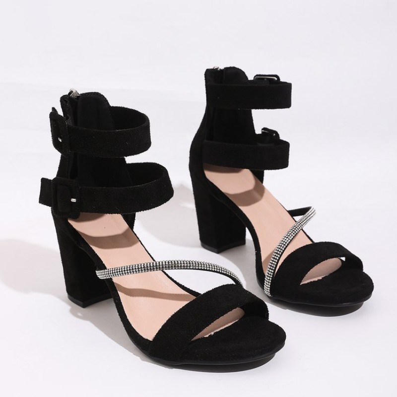 Wide Fit Heels - 2026 Damesschoenen Sandalen Peep Toe Blokhakken