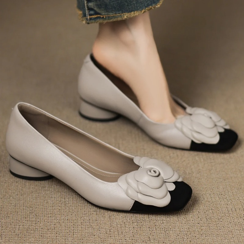 Slingback Pumps Women - Plus size 34-41 vrouwen schapenvacht mix