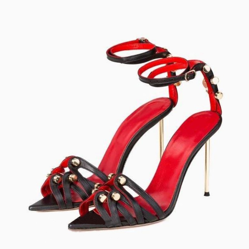 Wide Fit Heels - Romeinse riem slanke hoge hakken mode