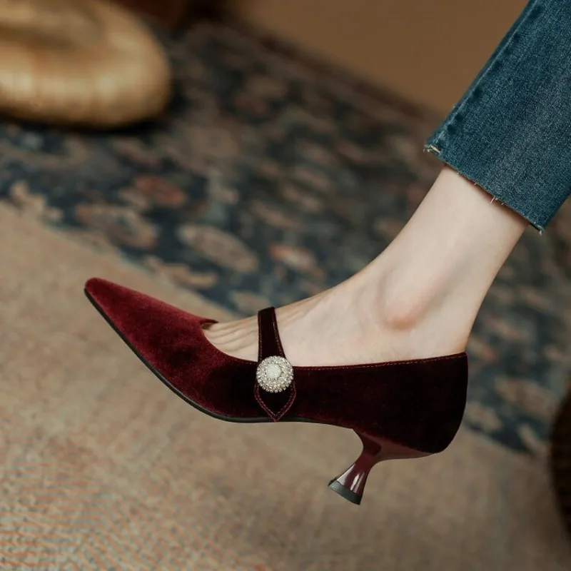 Wijnrode Mary Jane schoenen me - Slingback Pumps Women recensie en prijs