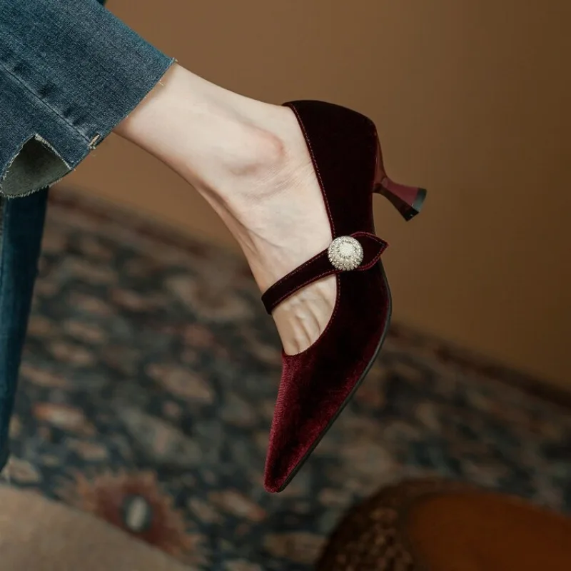 Wijnrode Mary Jane schoenen me - Slingback Pumps Women recensie en prijs