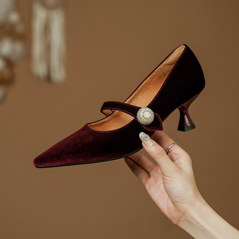Wijnrode Mary Jane schoenen me - Slingback Pumps Women recensie en prijs