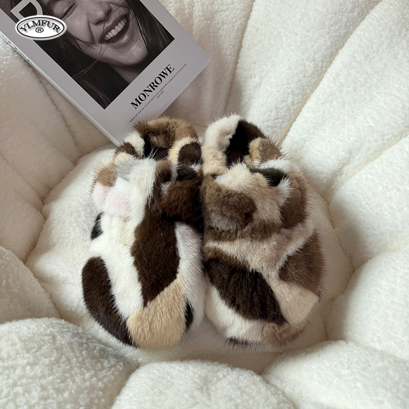 Nieuwe Luxe Mink Fur Slippers  - Women'S Shoes For Flat Feet recensie en prijs