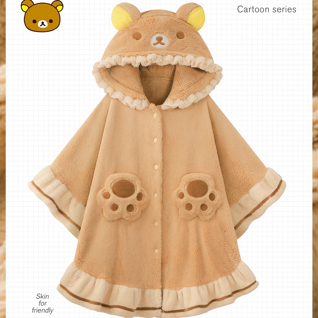 Rilakkuma Poncho-jas met capuc - Women Shoes Xxl recensie en prijs