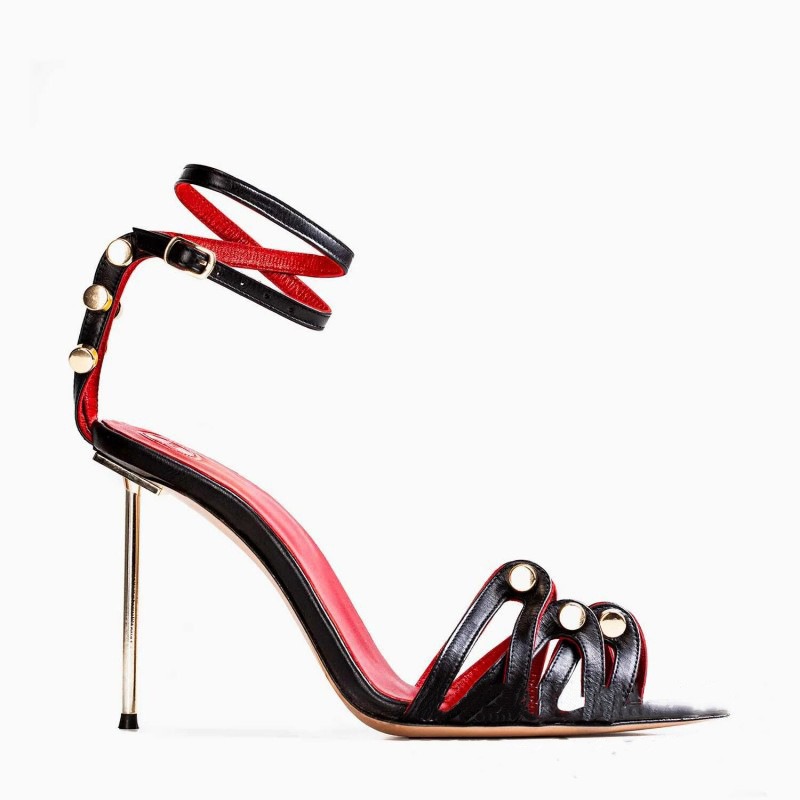 Romeinse riem slanke hoge hakk - Wide Fit Heels recensie en prijs