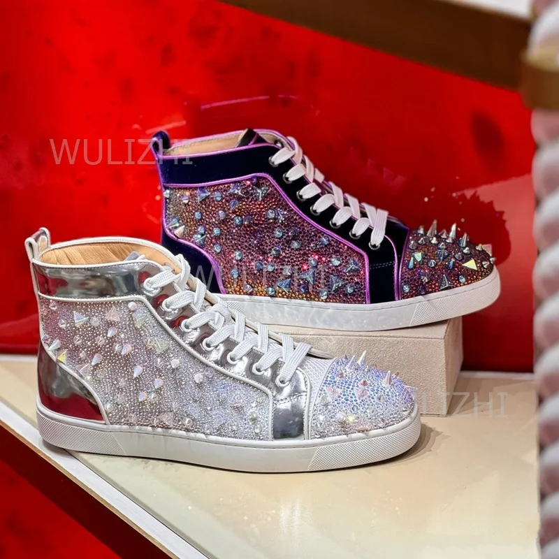 Donkerpaarse kristallen rivet  - Women'S Shoes For Tennis recensie en prijs