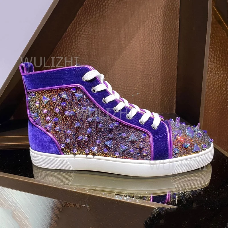 Donkerpaarse kristallen rivet  - Women'S Shoes For Tennis recensie en prijs